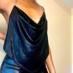 Sequin Black Blouse